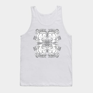 You Can Do It Doodle Art Motivation Black and White Tank Top